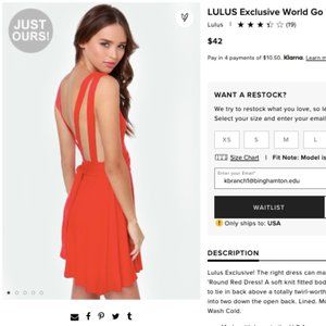Lulus Dress Size Small